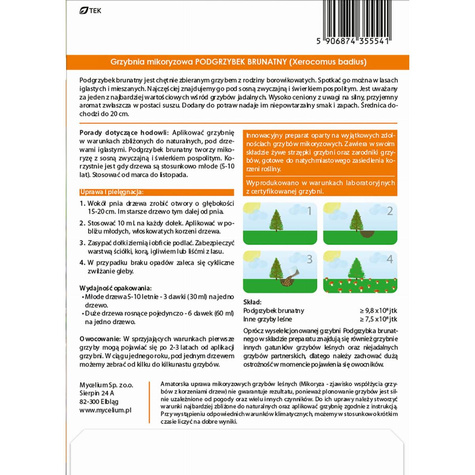 Grzybnia mikoryzowa Podgrzybek brunatny 60 ml