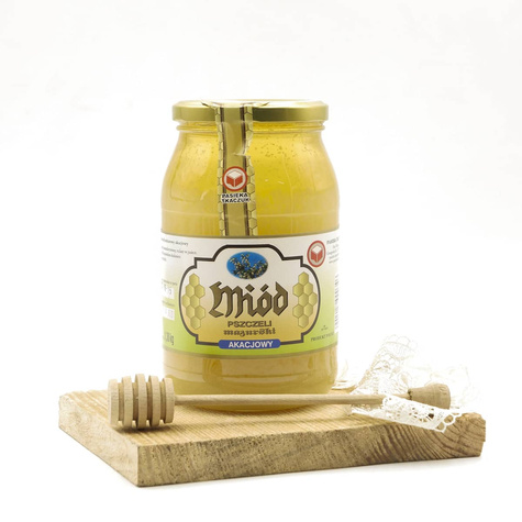 Miody z Mazur Akacjowy 1200g Pasieka Tkacz