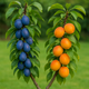 Duo Śliwa Węgierka Wczesna + Early Orange Plant Pack