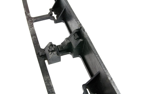 Obrzeże trawnikowe ogrodowe czarne R5 45mm x 1m 500 szt. Bordeo