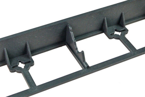 Obrzeże trawnikowe ogrodowe czarne R5 45mm x 1m Bordeo