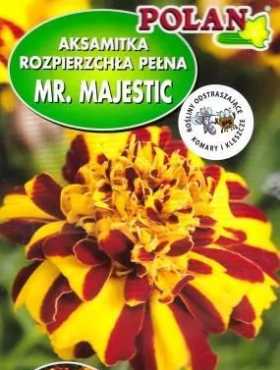Aksamitka wysoka pełna Mr.Majestic żółto-mahoniowa 0,5g