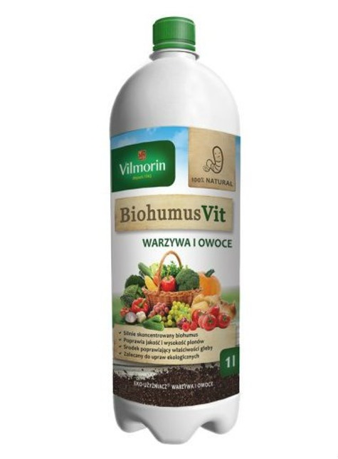 Biohumus Eko Użyźniacz Warzywa i Owoce Vilmorin Rolnictwo ekologiczne 1L