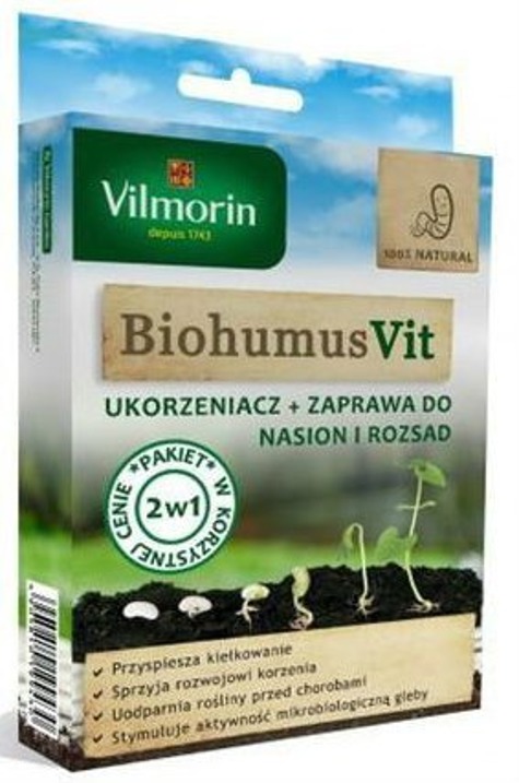 Biohumus Eko Zestaw Ukorzeniacz + zaprawa do nasion  i rozdsady Vilmorin Rolnictwo ekologiczne 0,2 L