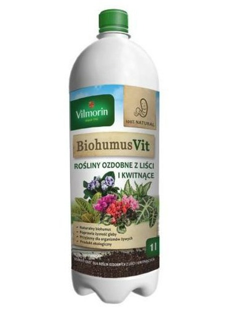 Biohumus Rośliny ozdobne z liści i kwitnące 1L Vilmorin Rolnictwo ekologiczne