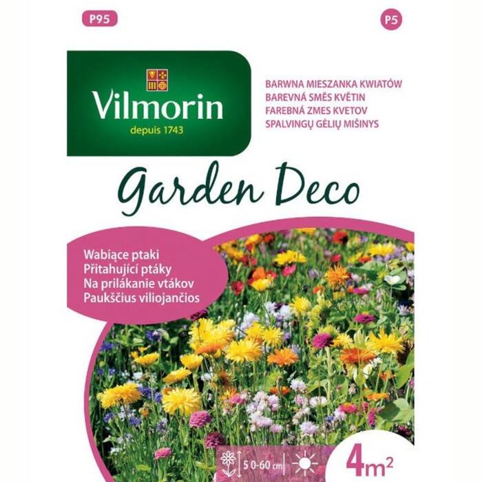 Garden Deco Kwiaty wabiące ptaki Mix Vilmorin 8g