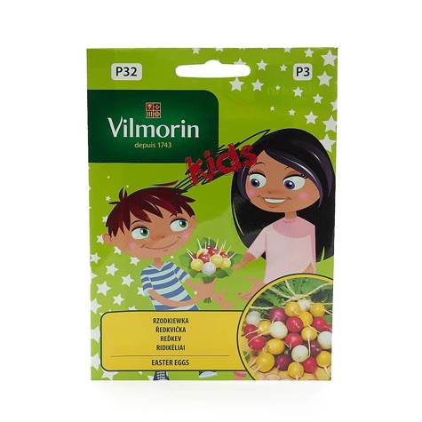 Nasiona dla dzieci Rzodkiewka Mix odmian Easter Eggs Vilmorin Kids 4g