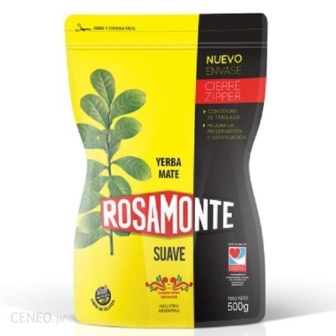 Rosamonte Suave Zipper 500g yerba mate