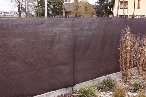 Siatka cieniująca, osłonowa brązowa na ogrodzenia 1,7x50m 95% Ombretex