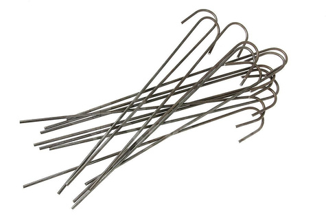 Szpilki długie, metalowe model "J" do mocowania agrotkaniny, agrowłókniny i geowłókniny 25cm 500 sztuk 