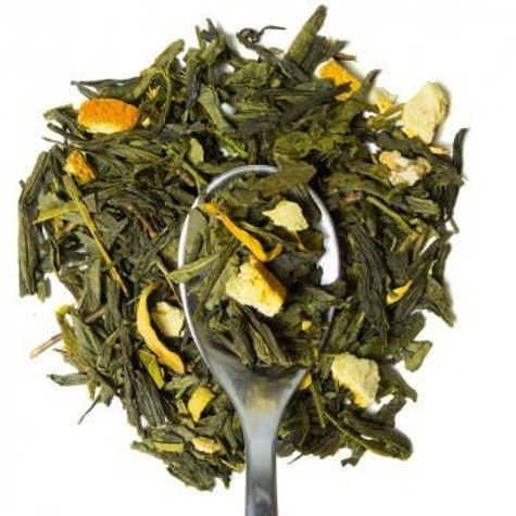 Żeńszeniowo-imbirowa herbata zielona 50g aromatyzwoana